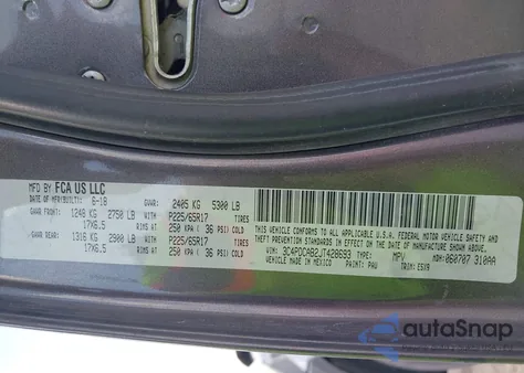 2018 Dodge Journey Se из США, поврежденный, VIN 3C4PDCAB2JT428693